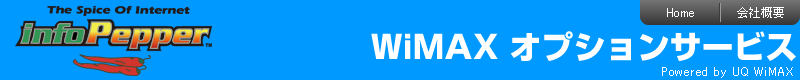 infoPepper WiMAXオプションサービス